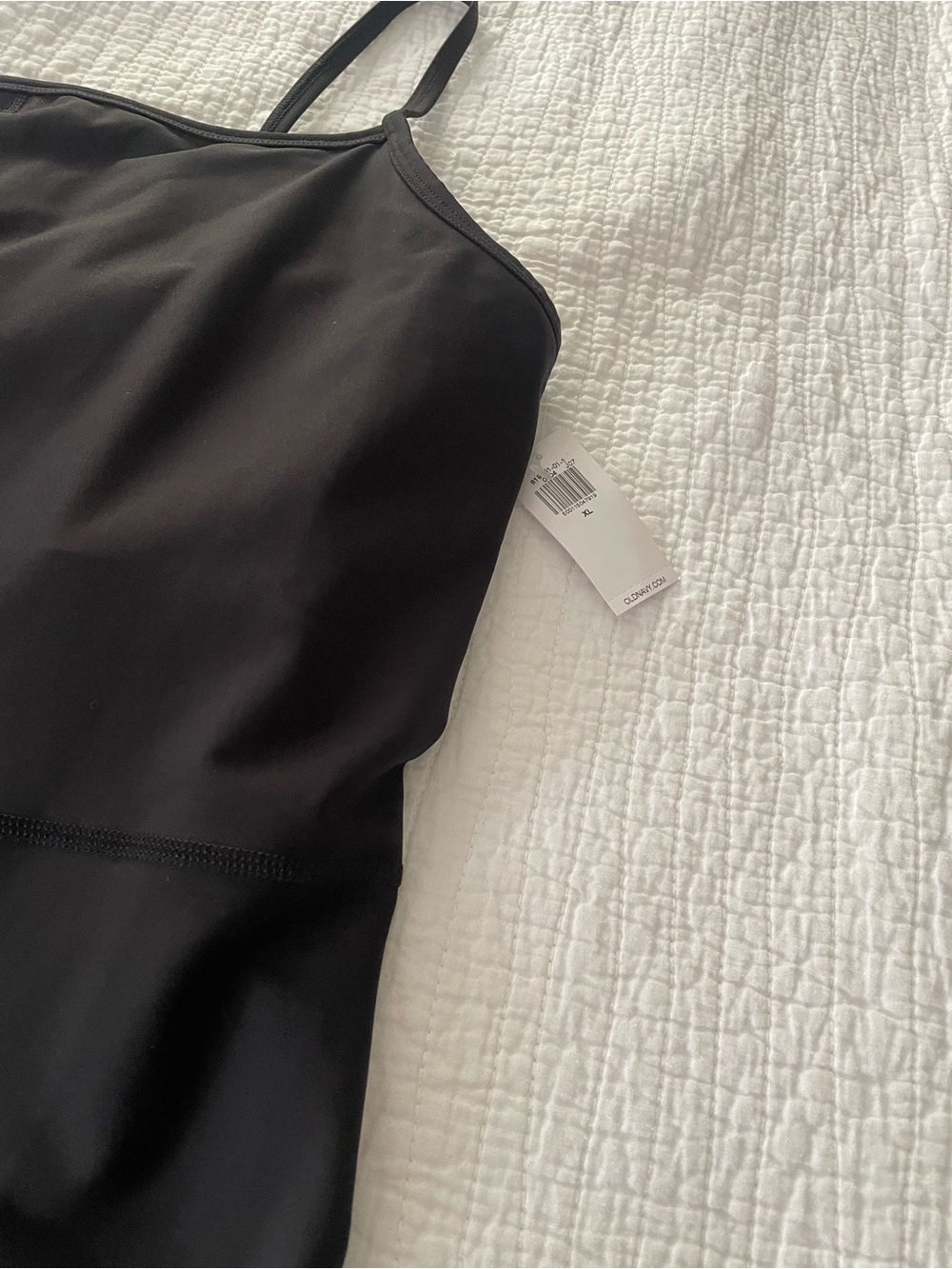 Old Navy Activewear padded Black Spaghetti-Strap Jumpsuit - Picture 4 of 4